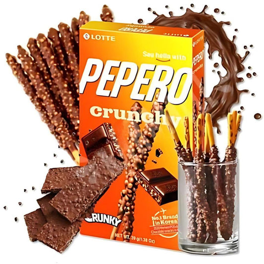 Pepero Crunchy – Snack coréen au chocolat