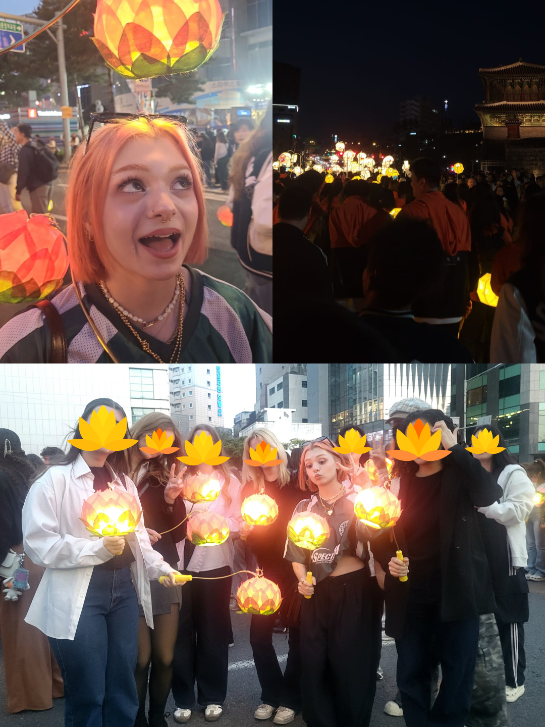 Parade des étudiants internationaux de Dongguk University à Séoul lors du festival des lanternes.