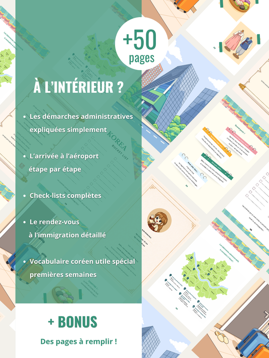 Ce que contient le livrePVT en Corée du Sud, tome 1 la préparation.