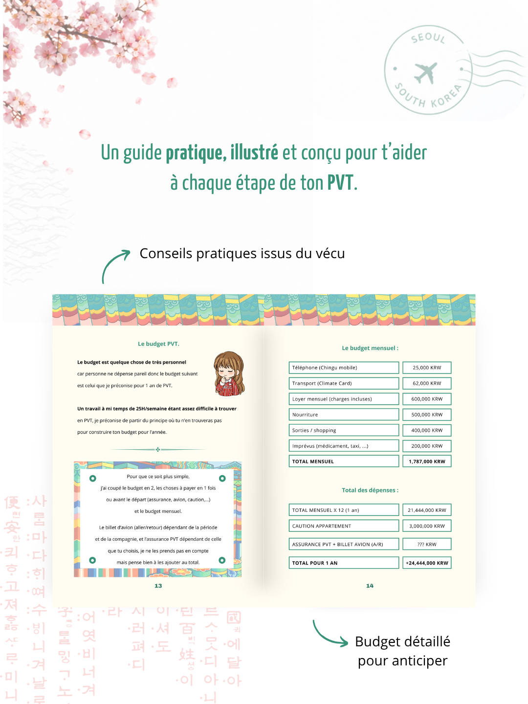 Visuel du livre PVT en Corée du Sud