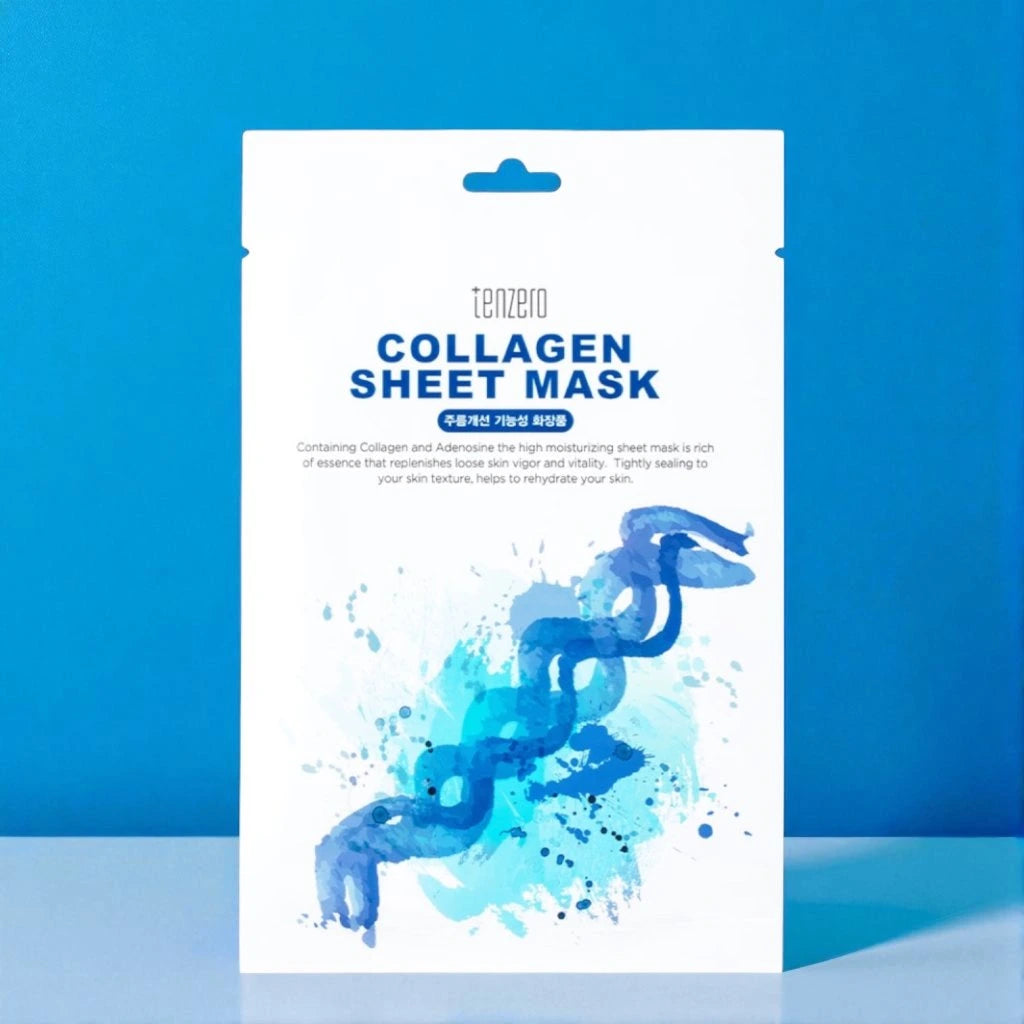 Masque de skincare coréenne au collagène.